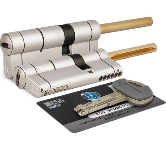 Цилиндровый механизм под вертушку (длинный шток) Mottura C55P613101 (92 мм/56+10+26), матовый никель 44793 1