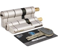 Цилиндровый механизм под вертушку Mottura C55F414101C5 (82 мм/36+10+36), матовый никель 44801