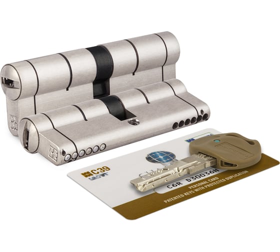Цилиндровый механизм Mottura C39D363601C5 (72 мм/31+10+31), матовый никель 44775 1