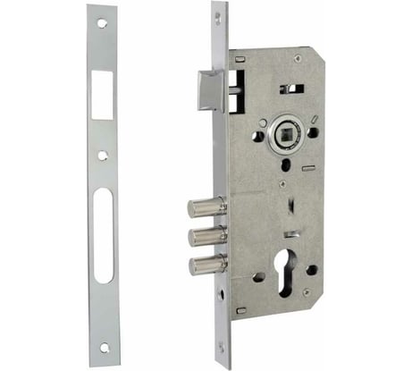 Врезной замок под евроцилиндр VETTORE 2001 CP, хром 20316