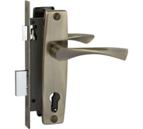 Врезной замок VETTORE 1323 AB в комплекте с ручкой, бронза 20278