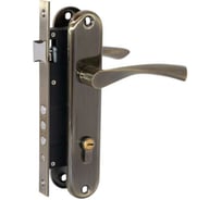 Врезной замок VETTORE 2223 AB m70Z в комплекте с ручкой и цилиндром, бронза 20286