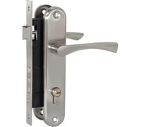 Врезной замок VETTORE 2223 SN m70Z в комплекте с ручкой и цилиндром, сатин 20287