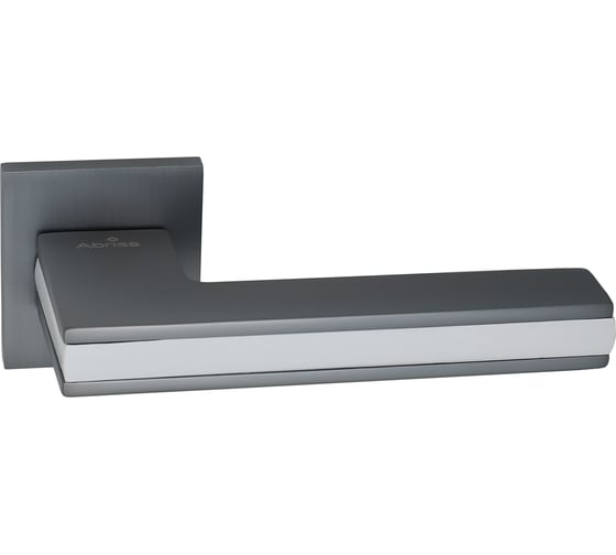Цинковая ручка на раздельном тонком основании ABRISS R50.187 MCP/WH матовый хром/белая вставка 30010 1