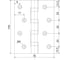 Петля универсальная VETTORE 100×70×2.5-4BB SN Сатин, 2шт 20614 4