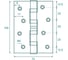 Петля универсальная VETTORE 100×75×2.5-4BB BN Чёрный Никель, 2шт 20616 4