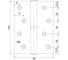 Петля съёмная VETTORE 100×75×2.5mm-1BB SN-L левая Сатин, 2шт 20626 4