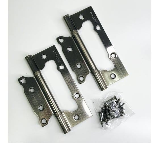 Петля накладная VETTORE FLUSH 125×75×2.5mm AB Бронза, 2шт 20635