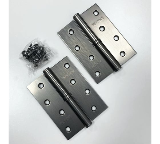 Петля съёмная VETTORE 100×75×2.5mm-1BB GR-L левая Графит, 2шт 20622