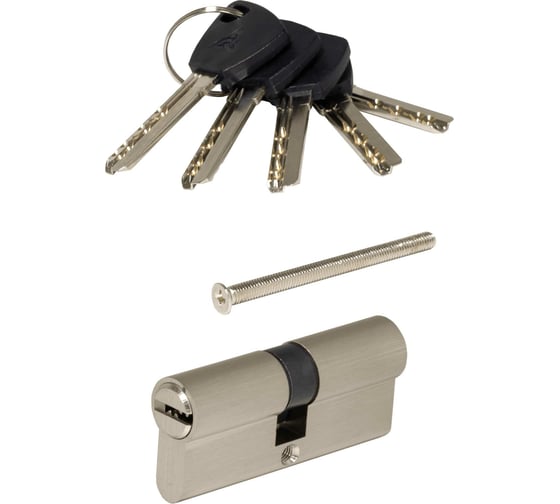 Цилиндровый механизм VETTORE BRASS M90 Z SN 45x45 brass key, сатин 20119