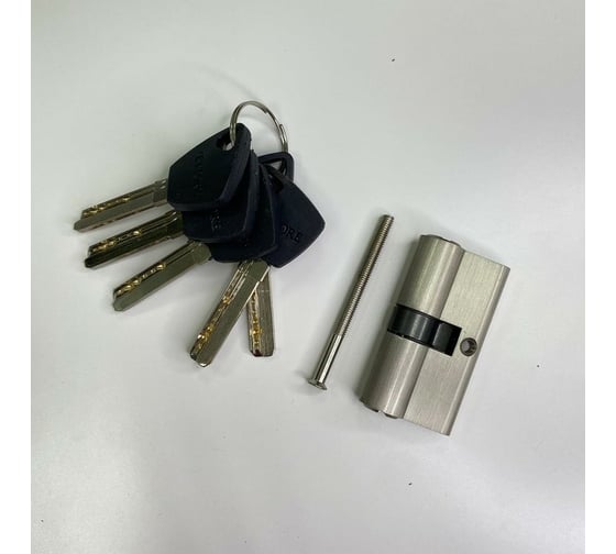 Цилиндровый механизм VETTORE BRASS M90 Z SN 45x45 brass key, сатин 20119