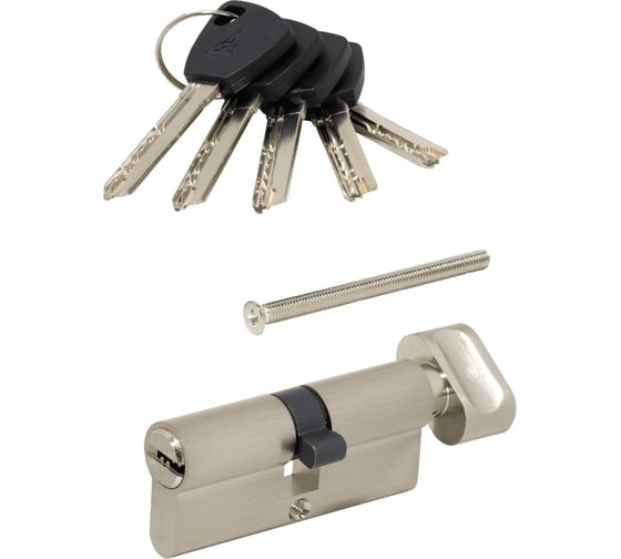 Цилиндровый механизм VETTORE BRASS M90 ZC SN 45Tx45 brass key, сатин 20120 1