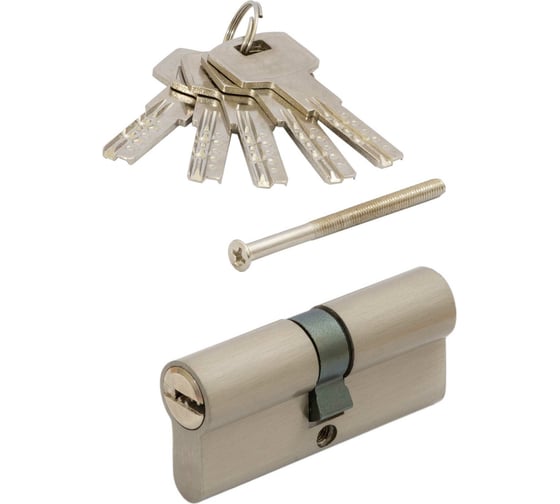 Цилиндровый механизм VETTORE BRASS M60 Z SN 30x30 brass key, сатин 20111 1