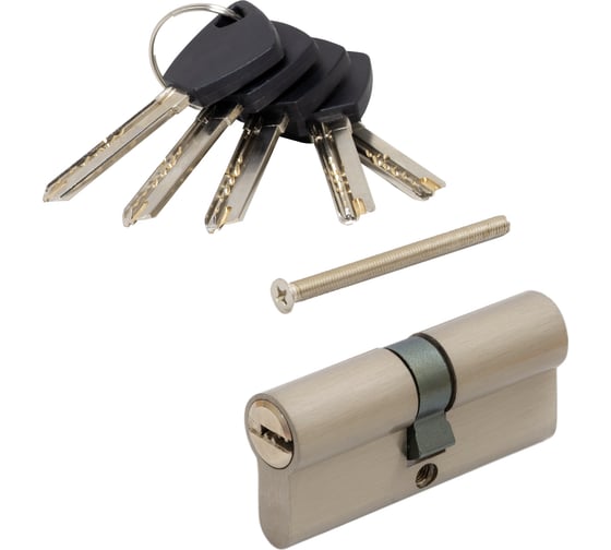 Цилиндровый механизм VETTORE BRASS M80 Z SN 40x40 brass key, сатин 20117 1