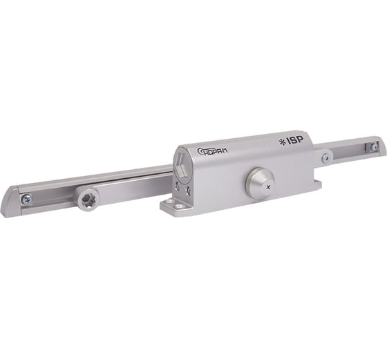Дверной доводчик НОРА-М Isparus 440 Slider скользящая тяга, для дверей до 130 кг, серебро 18782