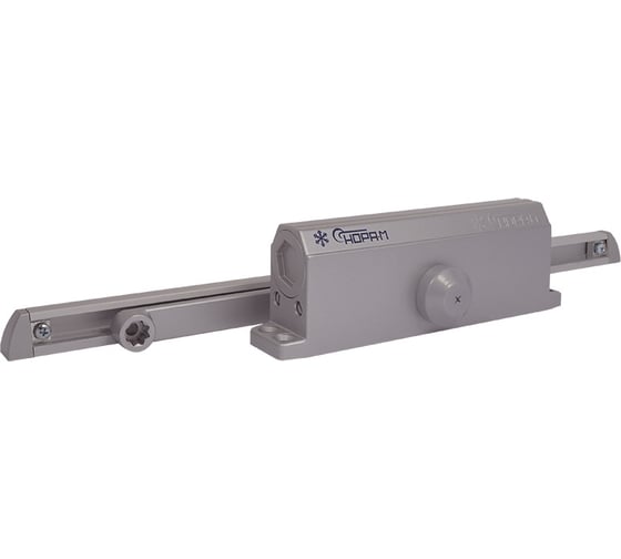 Дверной доводчик НОРА-М 4S Slider скользящая тяга, для дверей до 110 кг, серый 18770