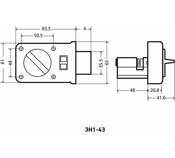 Накладной замок Аллюр ЗН1-43 З 10733