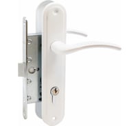 Врезной замок с ручками Аллюр ЗВ 7-132/85 WW белый 14155