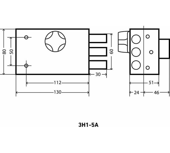 Накладной замок Аллюр ЗН 1-5 А 1580