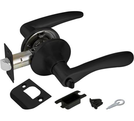 Ручка защелка Ajax 6010 BL-B (фиксатор) черный 44449