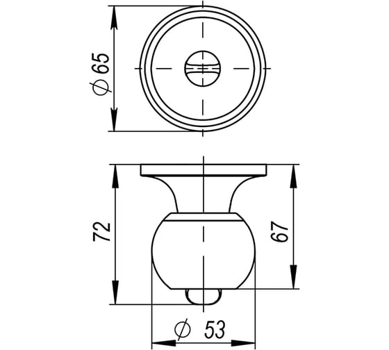 Ручка защелка Ajax 6082 BL-B (фиксатор) черный 44443