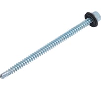 Кровельный саморез КВАДРА 5.5x90 цинк, сверло PT.3, шайба EPDM, кор. 50 шт. 550901005050