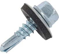 Кровельный саморез КВАДРА 5.5x19 цинк, сверло PT.3, шайба EPDM, уп. 10 шт. 550191010812