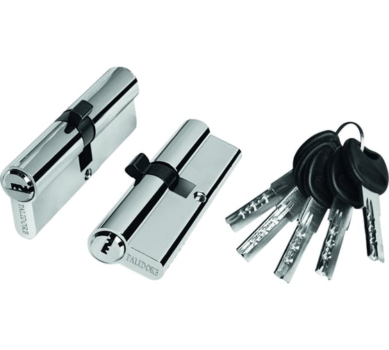 Цилиндр PALIDORE 90PC 45/45 ключ/ключ, хром блестящий 98760937 1