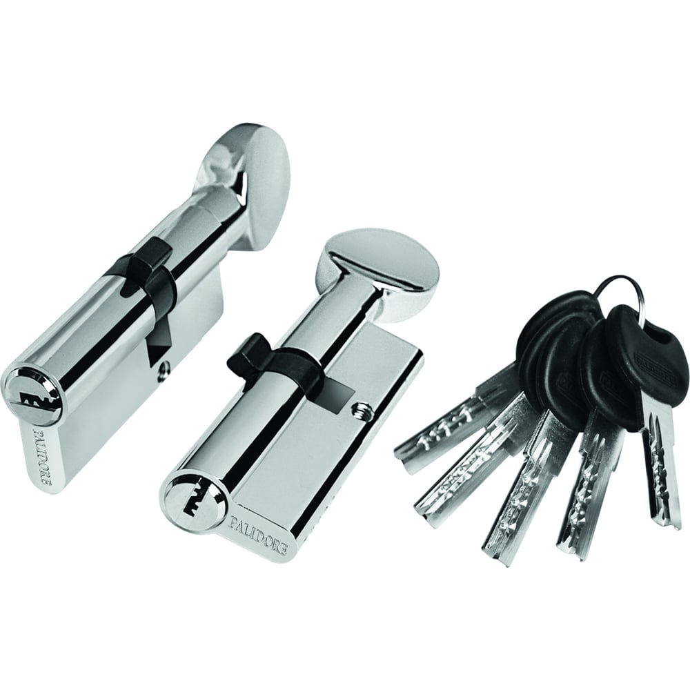 ЦилиндрPALIDORE70PC30С/40ключ/завертка,хром,блестящий98760918