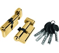 Цилиндр PALIDORE 60PB 30/30С ключ/завертка, золото 98760913
