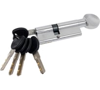 Цилиндр PALIDORE 80PC 35/45C ключ/завертка, хром блестящий 98760924