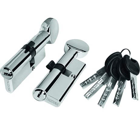 Цилиндр PALIDORE 90PC 40/50С ключ/завертка, хром блестящий 98760931