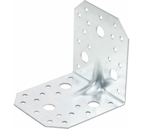 Крепежный усиленный уголок STARFIX 65х90х90 мм, белый цинк SMP-44273-1