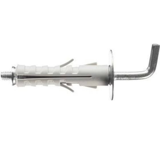 Распорный дюбель с усами BEFAST ELEMATIC ENP 12x45 мм, нейлон, без борта, c дл. крюком и шайбой, 4 шт. SNSD120451-EF4S 1