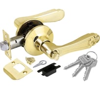 Ручка защелка Fuaro 637/BL РB-Е, золото, ключ/фиксатор 38003