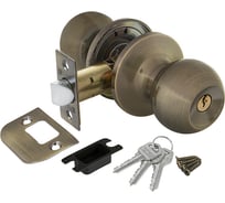 Ручка защелка Fuaro 672/BL AB-E, бронза, ключ/фиксатор 37555