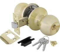 Ручка защелка Fuaro 672/BL SB-E, матовое золото, ключ/фиксатор 37567