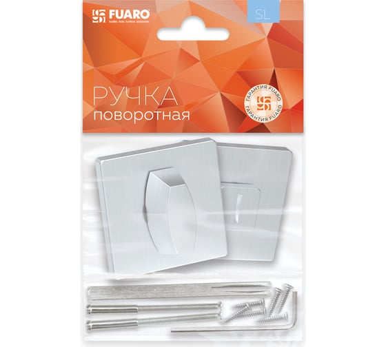 Поворотная ручка Fuaro BK6 SL CP-8 хром 44309
