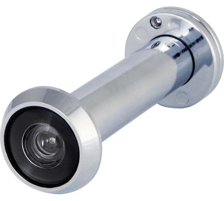 Дверной глазок Fuaro 4 DVZ eco 70x130/16 оптика пластик, угол обзора 180 градусов, CP хром 44593