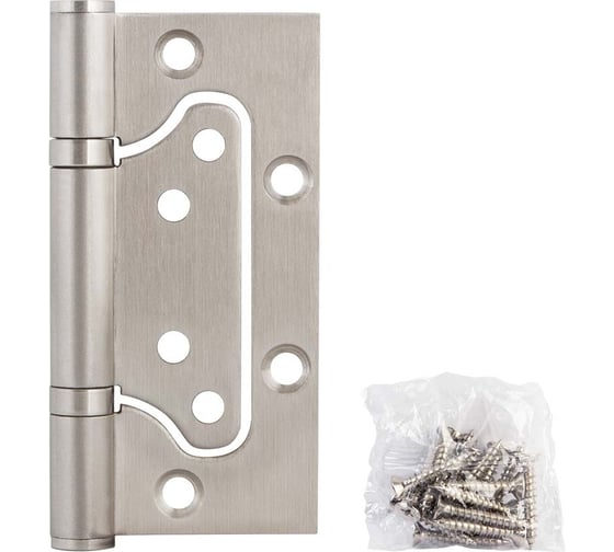 Универсальная петля Fuaro 500-2BB нерж. сталь INOX 304, без врезки 100x2,5, 2 шт. 44859