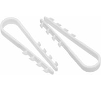 Дюбель-хомут DM PLAST для круглого кабеля 5-10 белый 100 шт 5-10кр