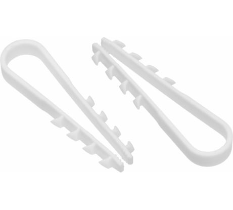 Дюбель-хомут DM PLAST для круглого кабеля 5-10 белый 100 шт 5-10кр