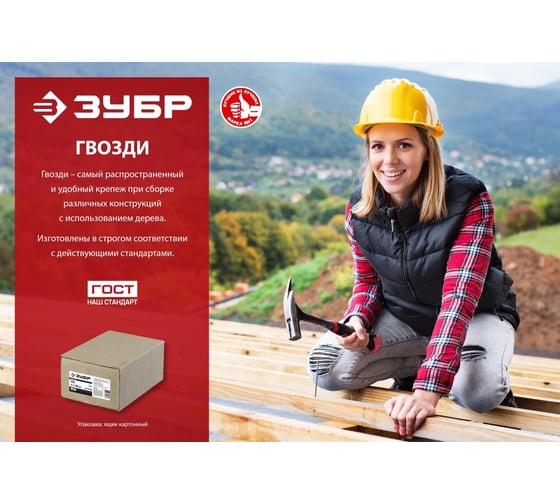 Ершеные гвозди ЗУБР 70x3.1 мм, 5 кг 305130-070