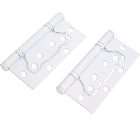 Стальная петля PUERTO плоский колпачок, супер белый, без врезки, 2 шт. IN100-2S FH SW безВР