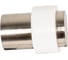 Дверной ограничитель Ренц напольный, никель матовый - белый INDS 34 SN/White 3