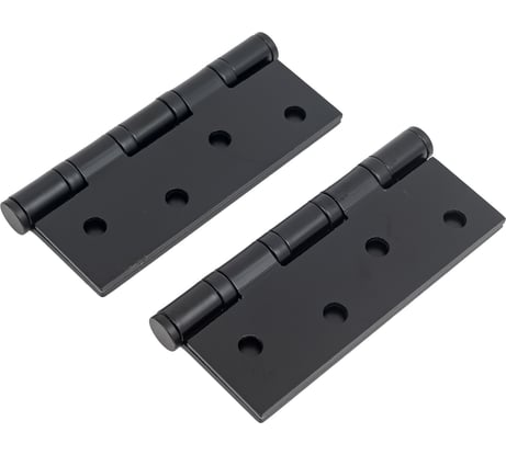 Стальная петля Ренц 100х75х2.5, 4 подшипника, без колпачков, черный, 2 шт. IN100-4BB FH B (2шт)