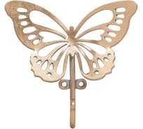 Настенный крючок BOGACHO Бабочка Эир L золотистого цвета 79056/золотистый