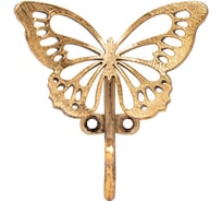 Настенный крючок BOGACHO Бабочка Эир S бронзового цвета 79054/бронзовый