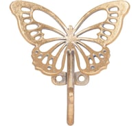 Настенный крючок BOGACHO Бабочка Эир S золотистого цвета 79054/золотистый