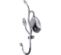 Настенный крючок BOGACHO Ин Блум, серебристого цвета 79052/серебристый